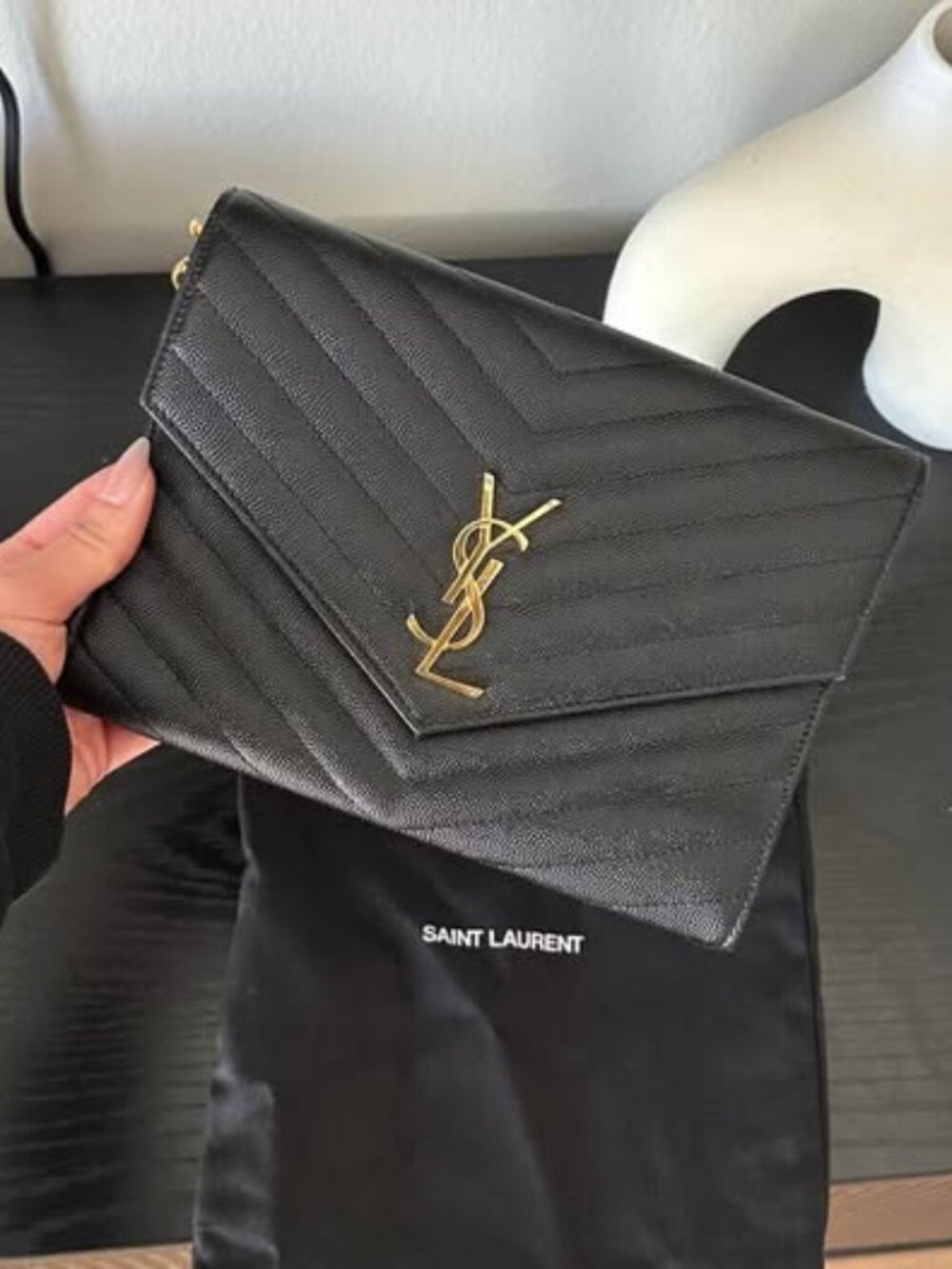 YSL ENVELOPE CLUTCH